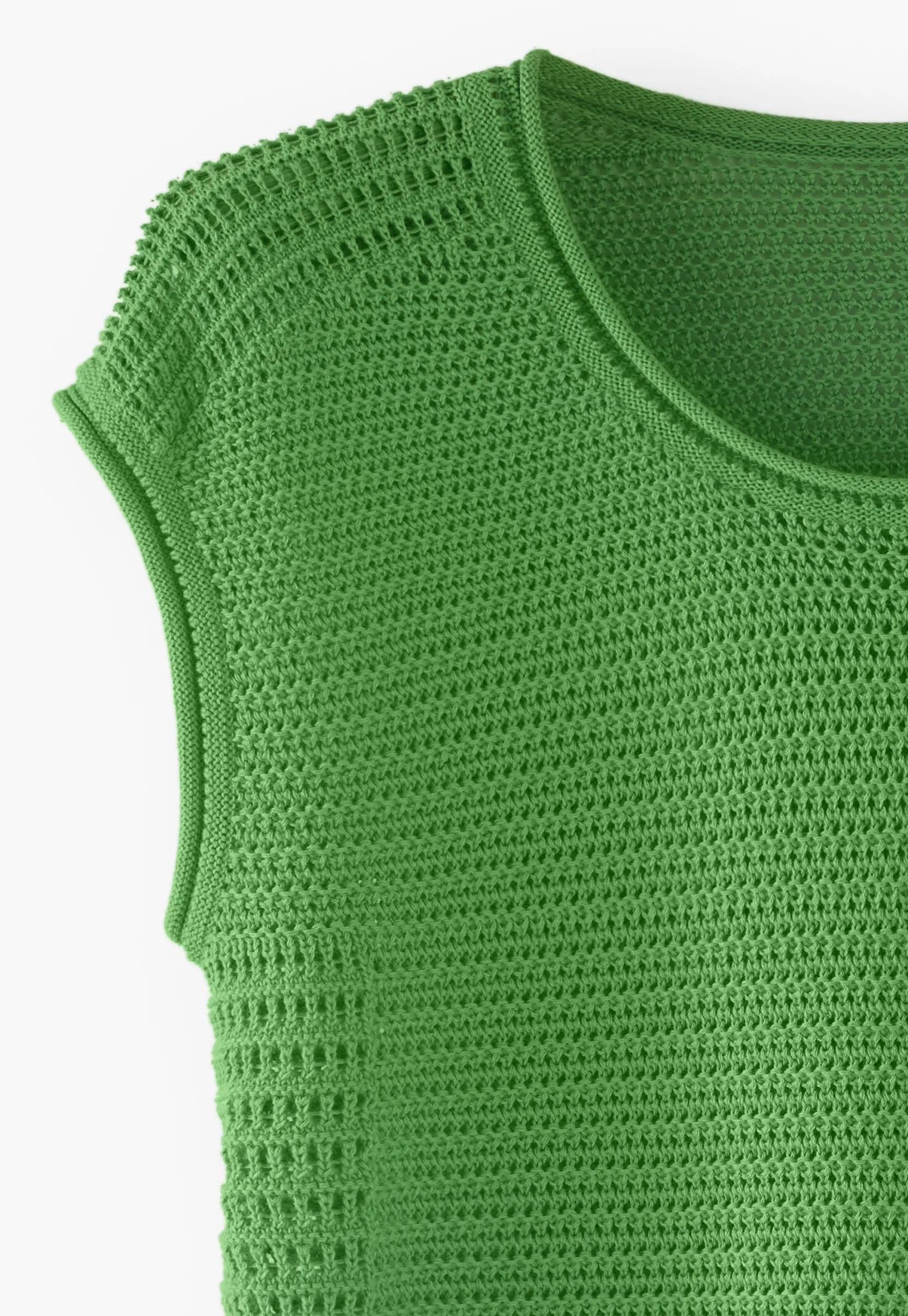 knitted_meshstitch_top_6-1.webp Women Wrap London Knitwear*Knitted Mesh-Stitch Top