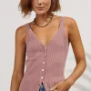Women Wrap London Knitwear*Knitted-Rib Vest
