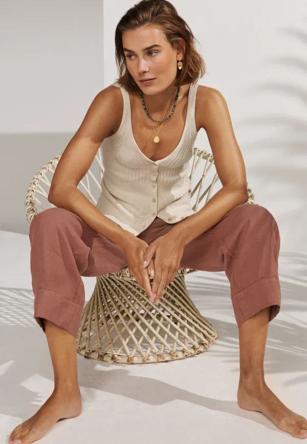 Women Wrap London Knitwear*Knitted-Rib Vest