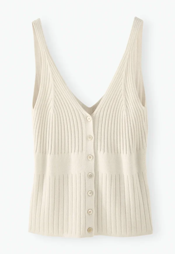 Women Wrap London Knitwear*Knitted-Rib Vest