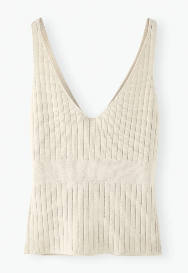 Women Wrap London Knitwear*Knitted-Rib Vest