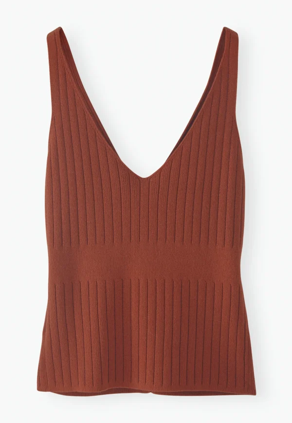 Women Wrap London Knitwear*Knitted-Rib Vest