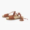 Women Wrap London Footwear*Lace-Up Raffia Sandals