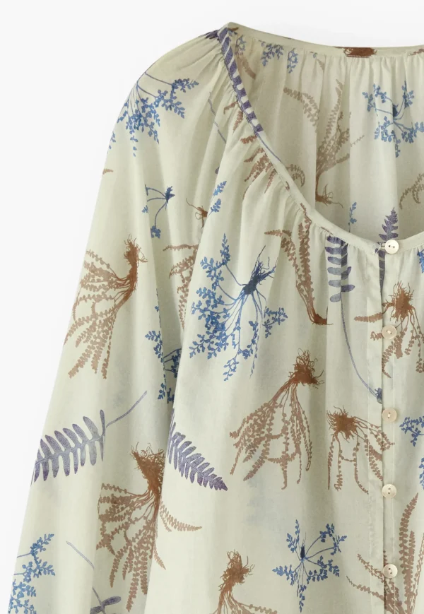 Women Wrap London Shirts & Tops*Leaf-Print Blouse