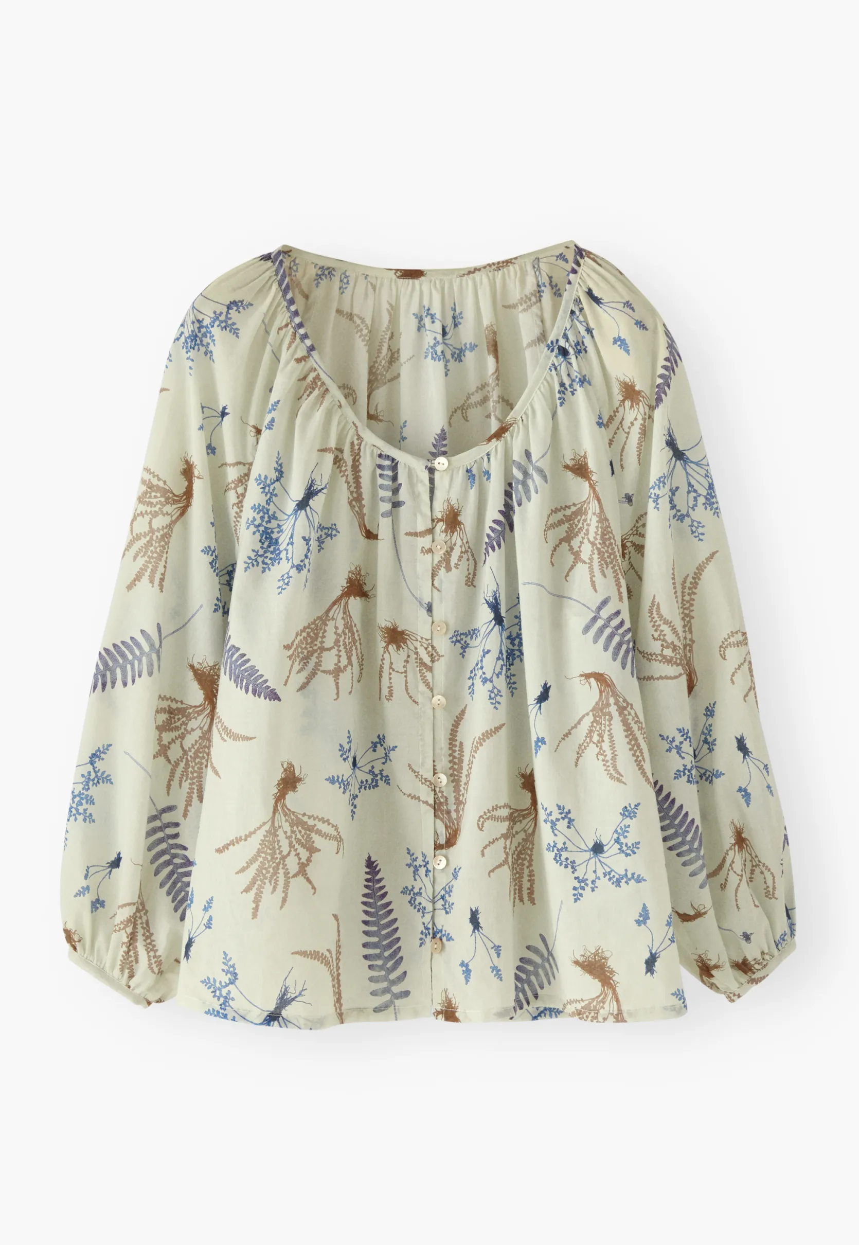 leafprint_blouse_4.webp Women Wrap London Shirts & Tops*Leaf-Print Blouse