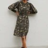Women Wrap London Dresses & Skirts*Leaf-Print Dress