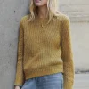 Women Wrap London Knitwear*Mesh-Sleeve Sweater