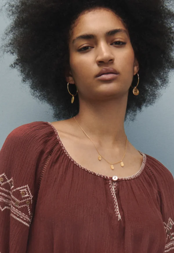 Women Wrap London Jewellery*Moons-And-Stars Pendant Hoop Earrings