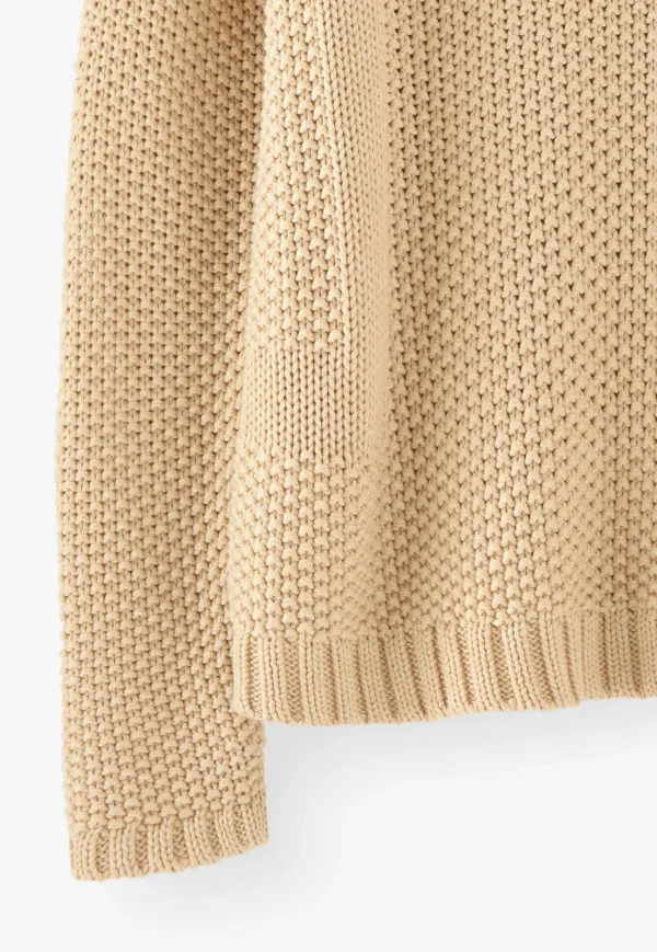 Women Wrap London Knitwear*Moss-Stitch Sweater