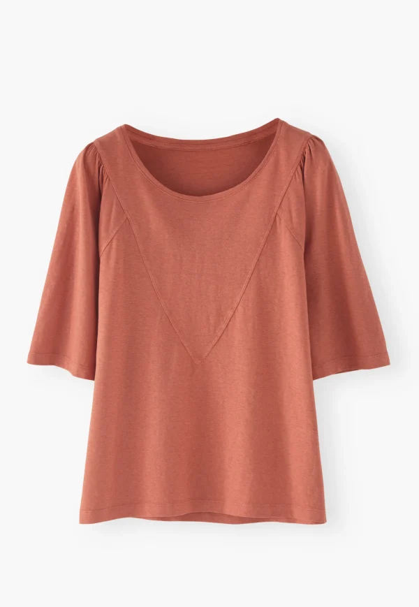 Women Wrap London Jersey Tops*Panelled Top