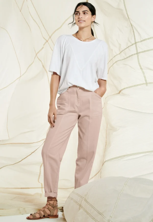 Women Wrap London Jersey Tops*Panelled Top