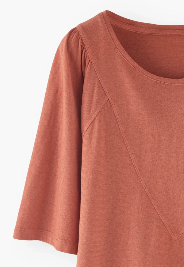 Women Wrap London Jersey Tops*Panelled Top