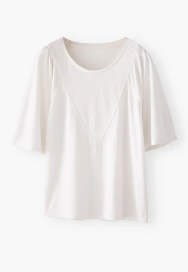 Women Wrap London Jersey Tops*Panelled Top