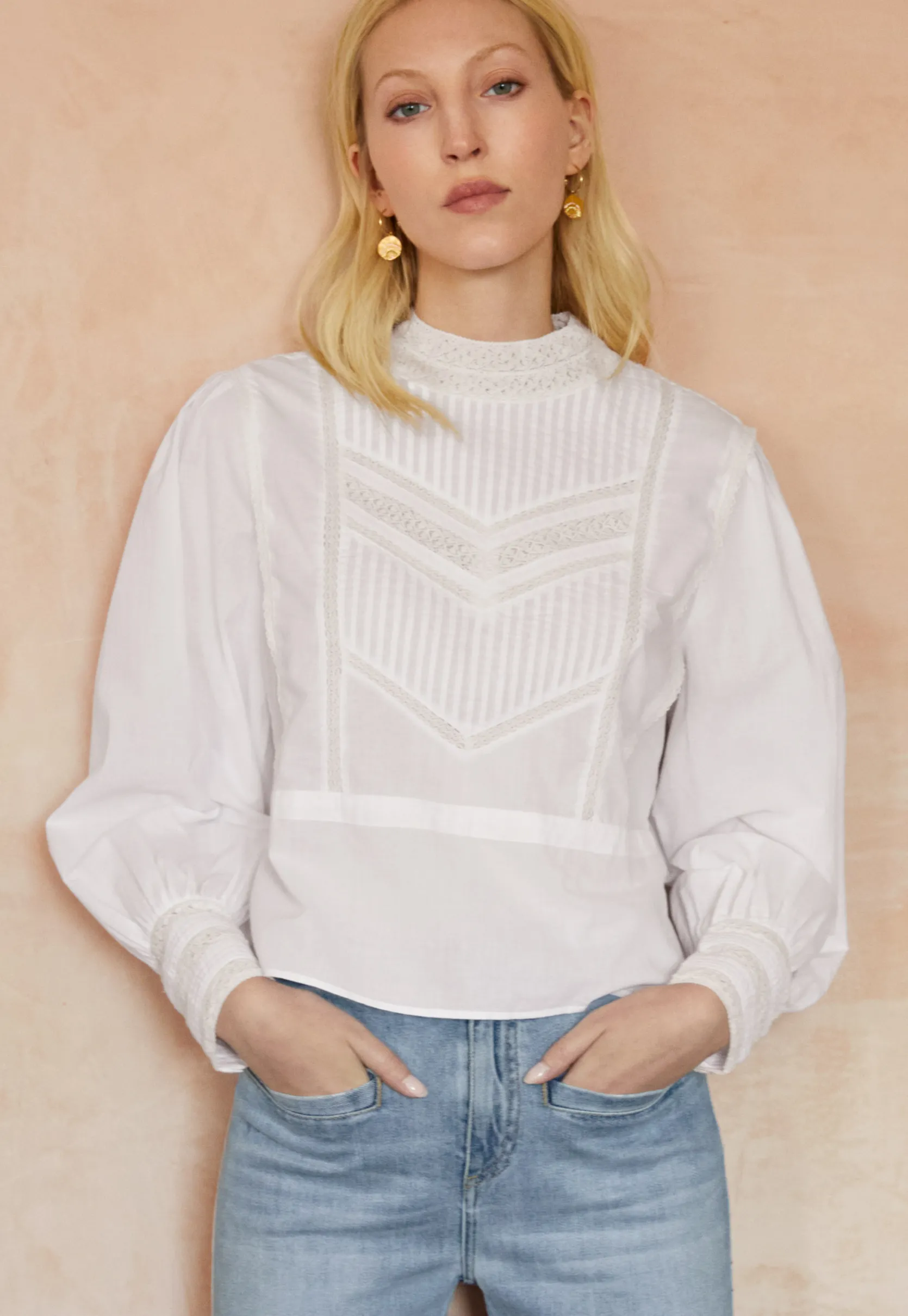 pintuck_blouse_0.webp Women Wrap London Shirts & Tops*Pintuck Blouse