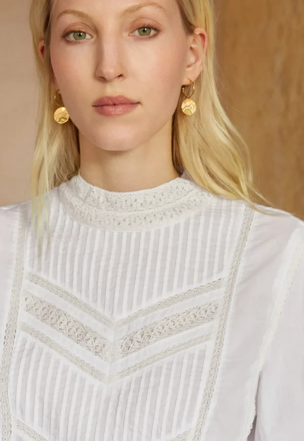 Women Wrap London Shirts & Tops*Pintuck Blouse
