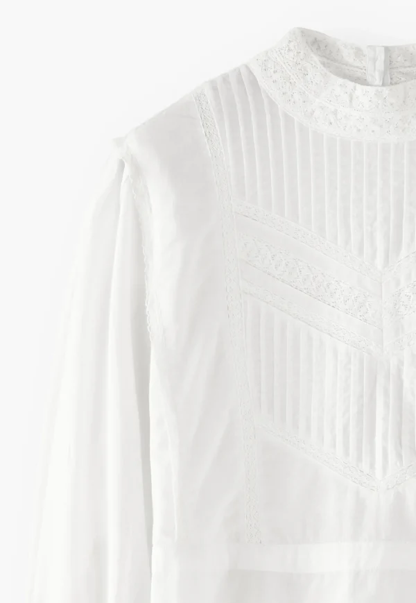 Women Wrap London Shirts & Tops*Pintuck Blouse