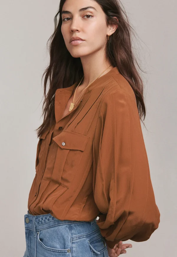 Women Wrap London Shirts & Tops*Pintuck Detail Shirt