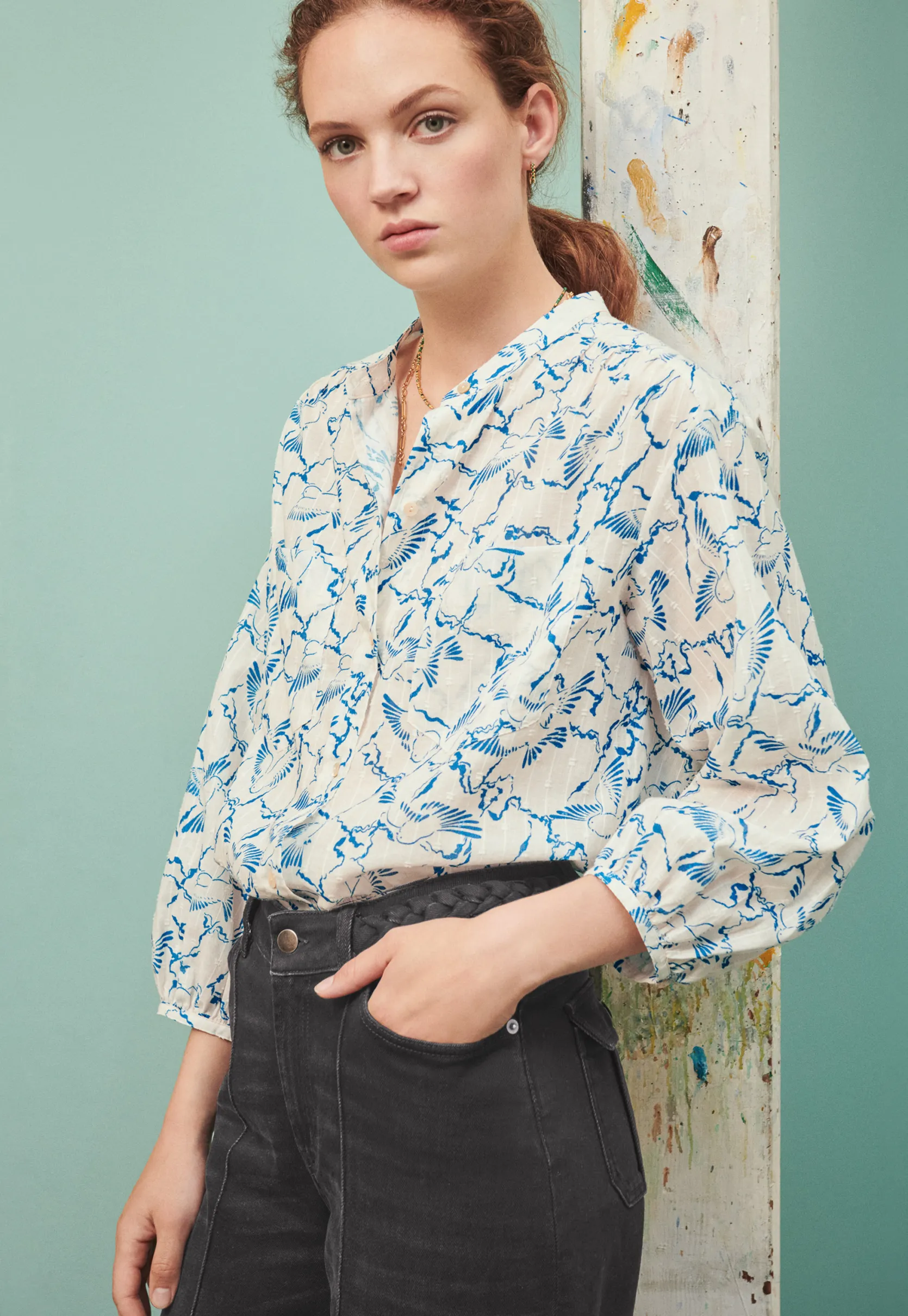 printed_blouse_0.webp Women Wrap London Shirts & Tops*Printed Blouse
