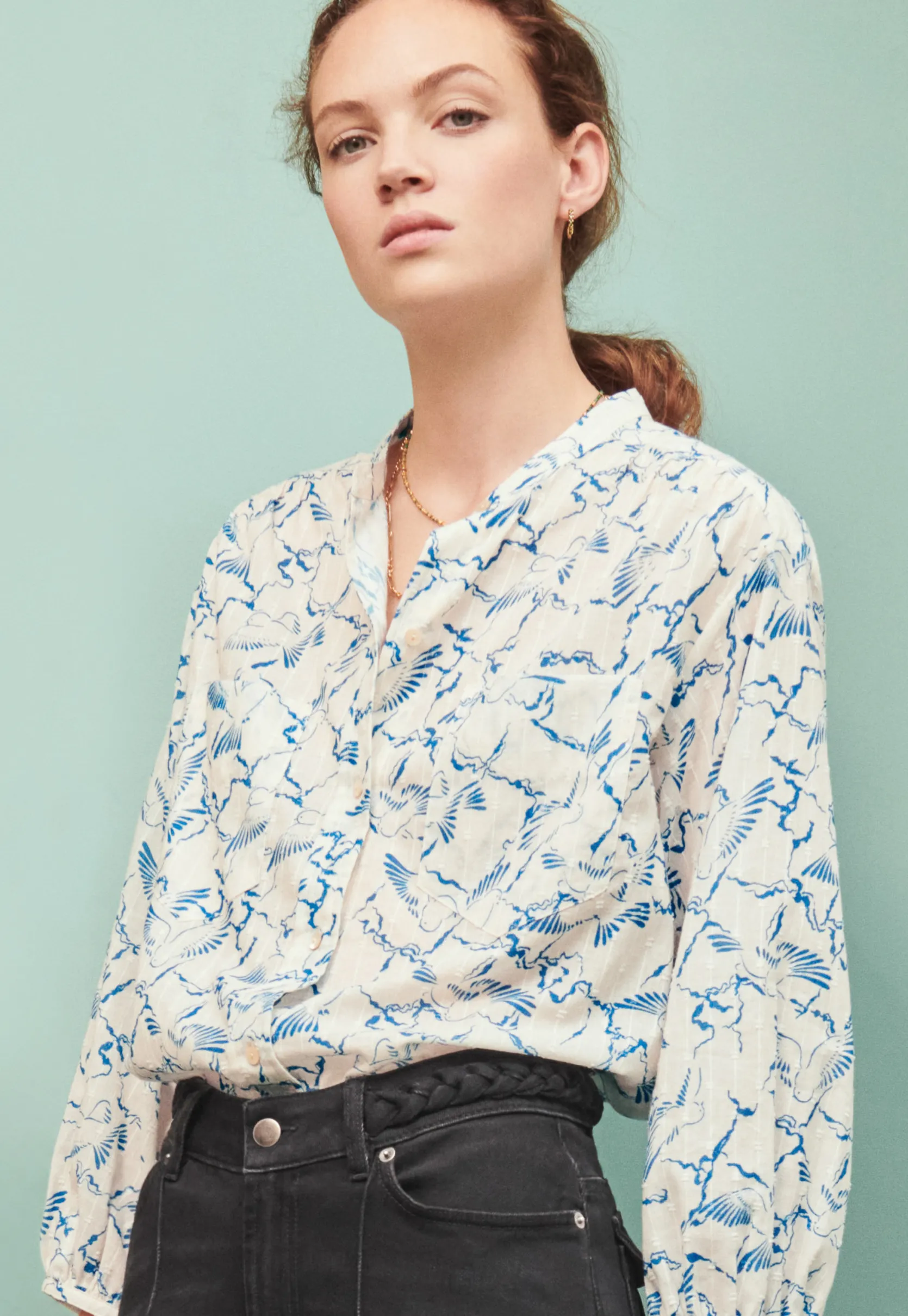 printed_blouse_3.webp Women Wrap London Shirts & Tops*Printed Blouse