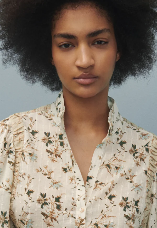 Women Wrap London Shirts & Tops*Printed High-Neck Blouse