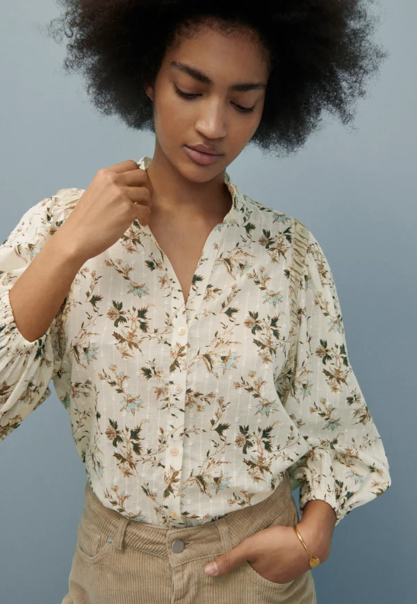Women Wrap London Shirts & Tops*Printed High-Neck Blouse