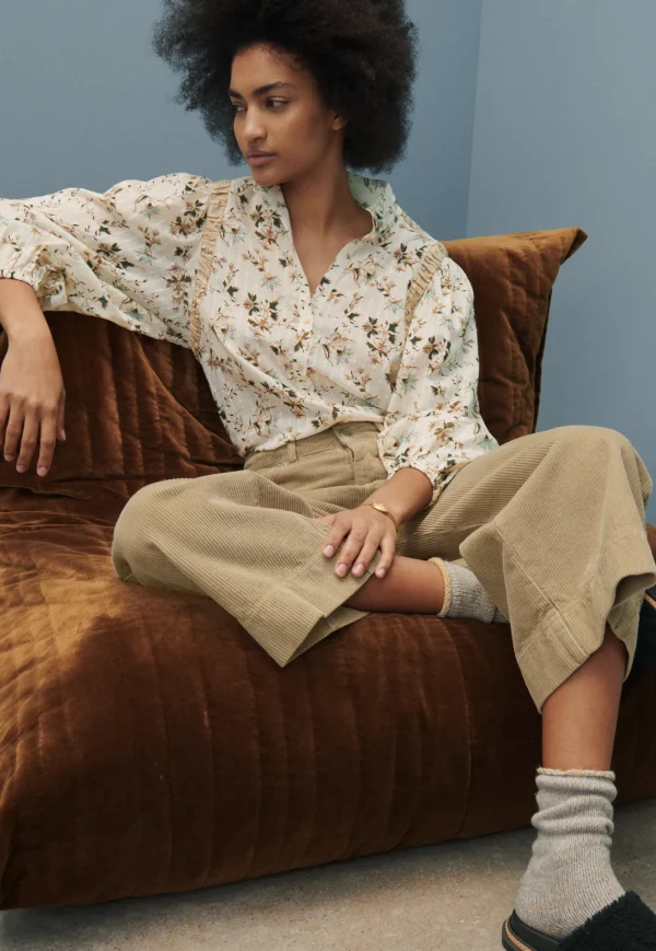 Women Wrap London Shirts & Tops*Printed High-Neck Blouse
