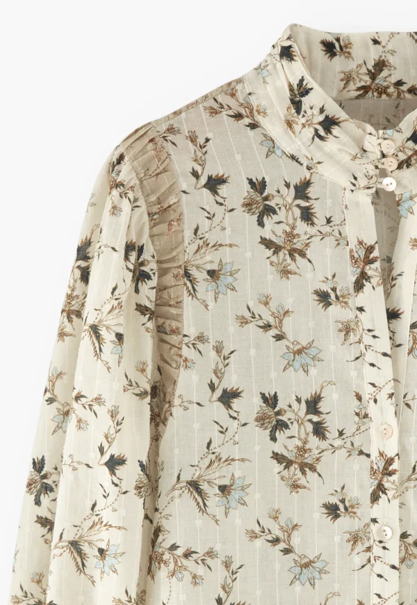 Women Wrap London Shirts & Tops*Printed High-Neck Blouse