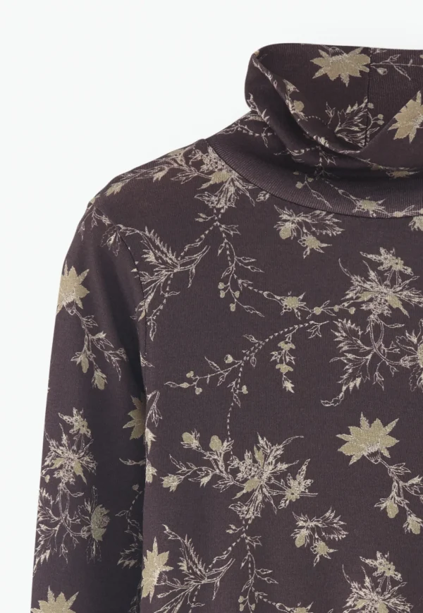 Women Wrap London Jersey Tops*Printed Jersey Top