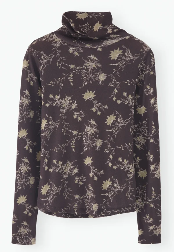 Women Wrap London Jersey Tops*Printed Jersey Top