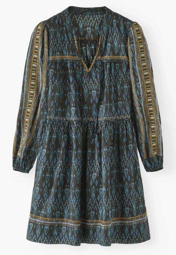 Women Wrap London Dresses & Skirts*Printed Notch-Neck Dress