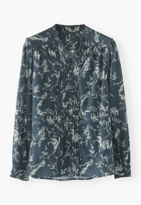 Women Wrap London Shirts & Tops*Printed Peasant Blouse