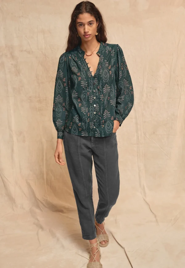 Women Wrap London Shirts & Tops*Printed Pleat Detail Blouse