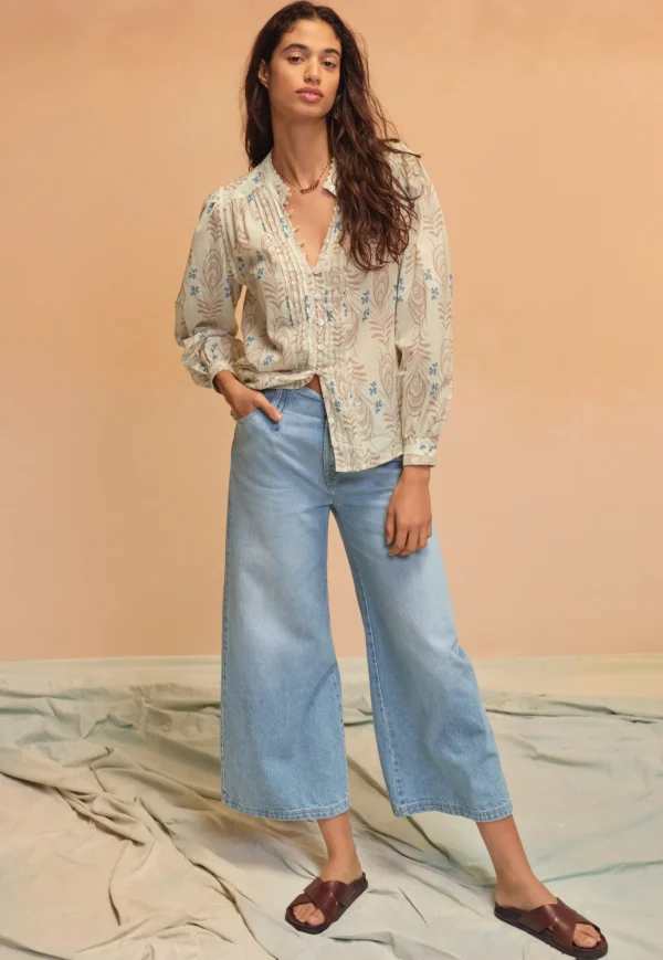 Women Wrap London Shirts & Tops*Printed Pleat Detail Blouse