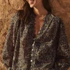 Women Wrap London Shirts & Tops*Printed Pleat-Detail Blouse