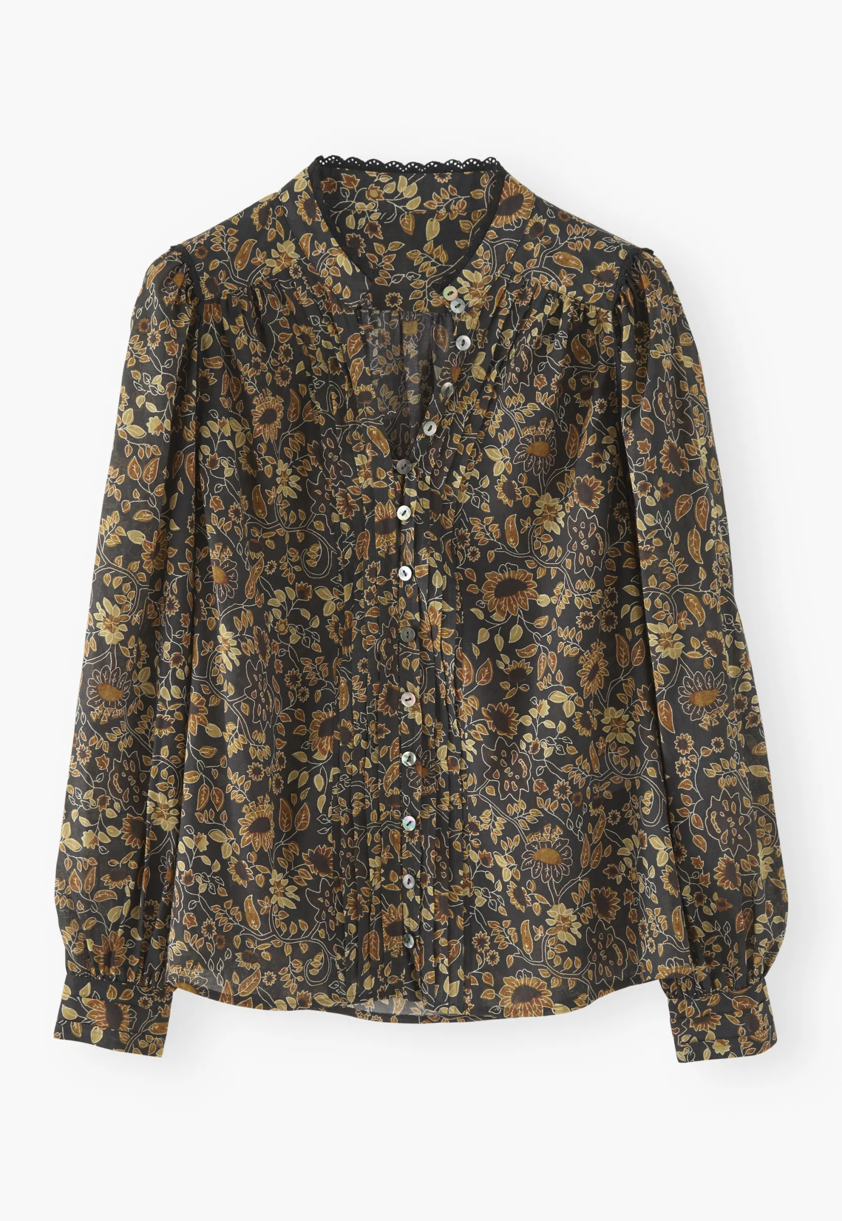 printed_pleatdetail_blous_4.webp Women Wrap London Shirts & Tops*Printed Pleat-Detail Blouse