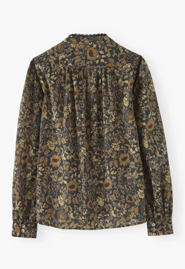 Women Wrap London Shirts & Tops*Printed Pleat-Detail Blouse