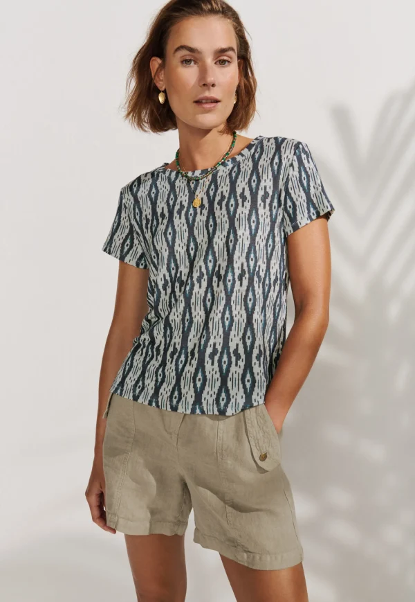 Women Wrap London Jersey Tops*Printed T-Shirt