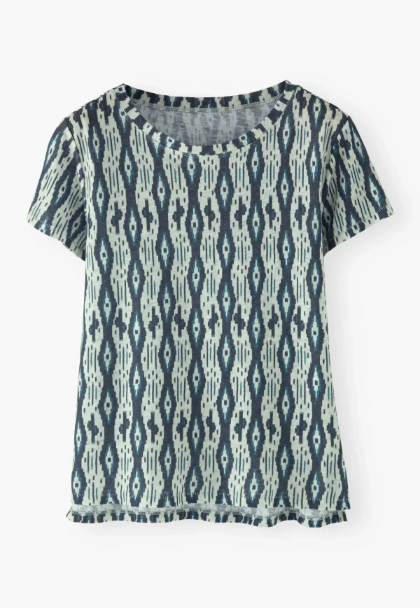 Women Wrap London Jersey Tops*Printed T-Shirt