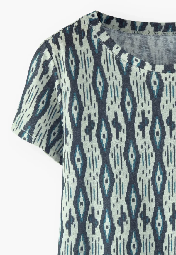 Women Wrap London Jersey Tops*Printed T-Shirt