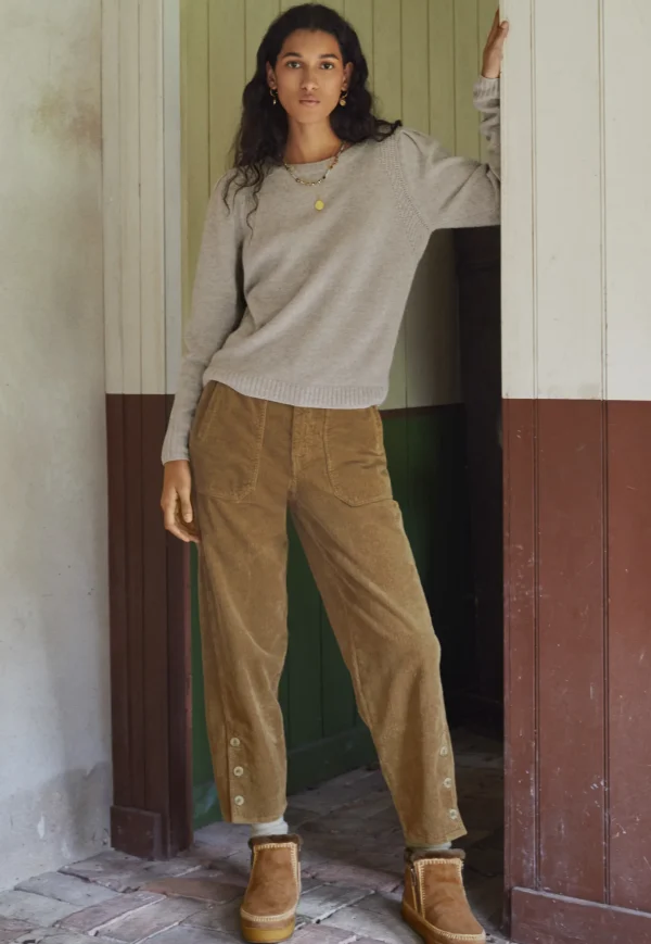 Women Wrap London Knitwear*Puff-Sleeve Sweater