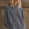 Women Wrap London Jersey Tops*Relaxed Hoodie