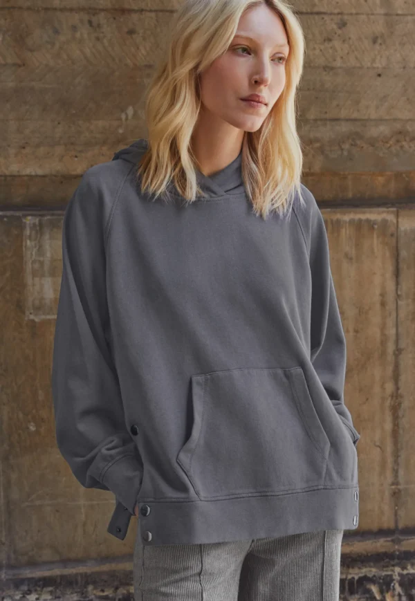 Women Wrap London Jersey Tops*Relaxed Hoodie