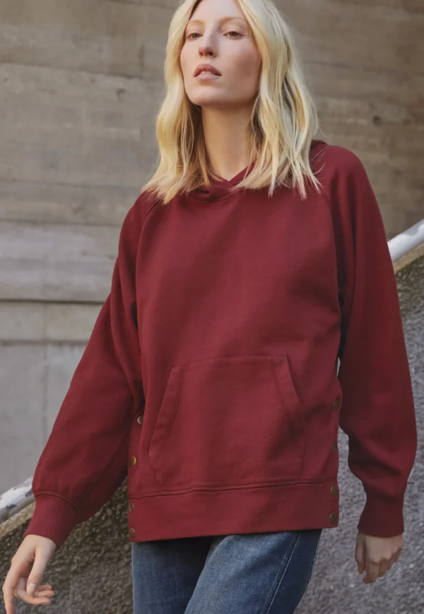 Women Wrap London Jersey Tops*Relaxed Hoodie