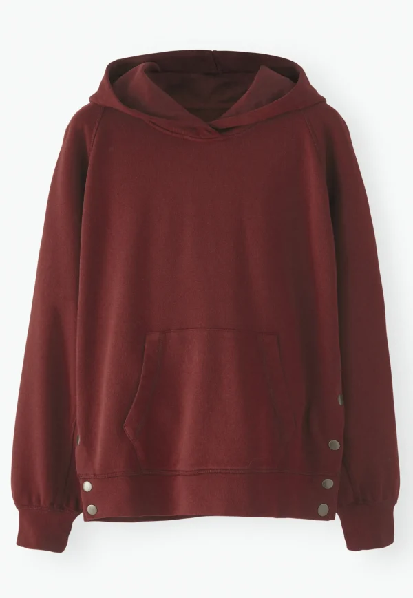 Women Wrap London Jersey Tops*Relaxed Hoodie