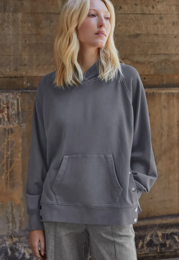 Women Wrap London Jersey Tops*Relaxed Hoodie
