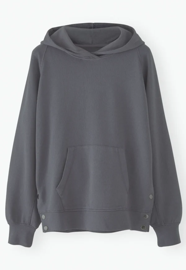 Women Wrap London Jersey Tops*Relaxed Hoodie
