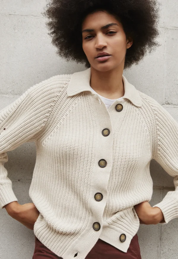 Women Wrap London Knitwear*Rib-Stitch Cardigan