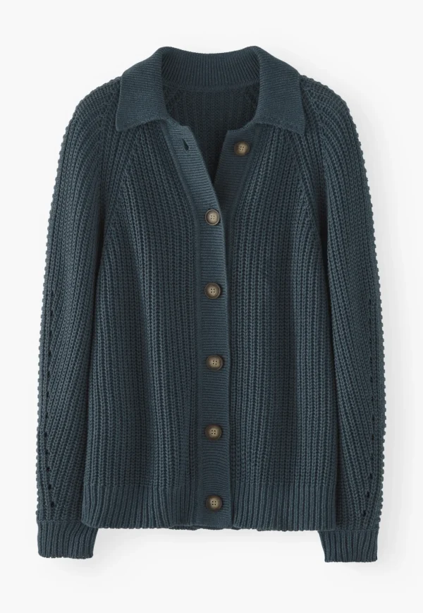 Women Wrap London Knitwear*Rib-Stitch Cardigan