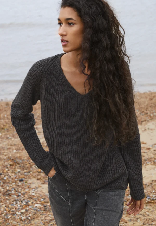 Women Wrap London Knitwear*Rib-Stitch Sweater