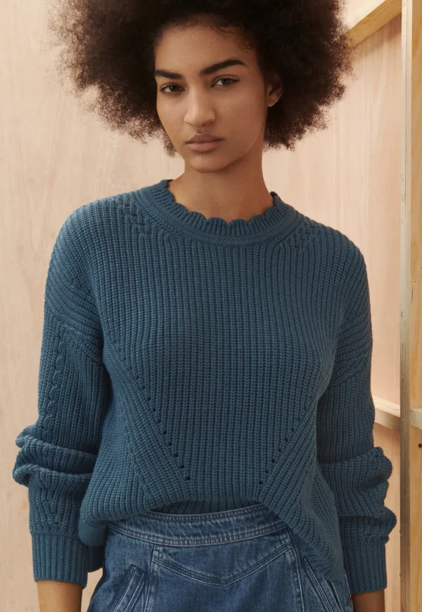 Women Wrap London Knitwear*Rib-Stitch Sweater